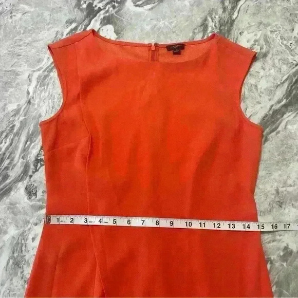 Women's Ann Taylor Dress Knee Length Zip Up Back Sz 4 Office Classic Preppy - Picture 6 of 9